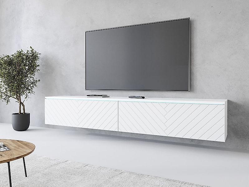 INOSIGN Lowboard Vera, wahlweise mit oder ohne Beleuchtung, gefräste MDF Fr günstig online kaufen