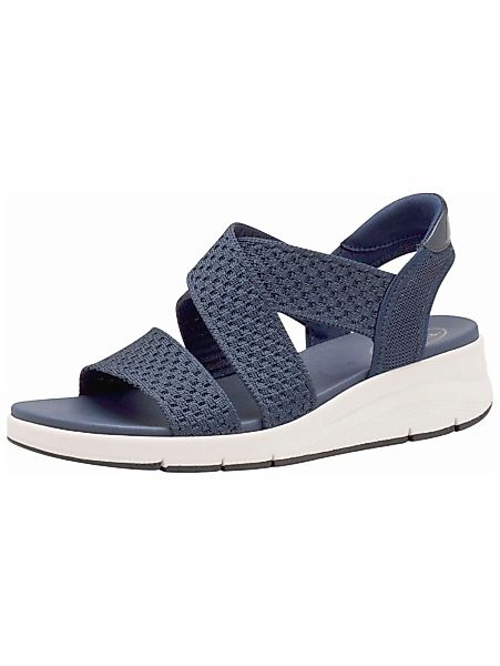 Tamaris Riemchensandale "Tamaris Sandalen Lederimitat/Textil" günstig online kaufen