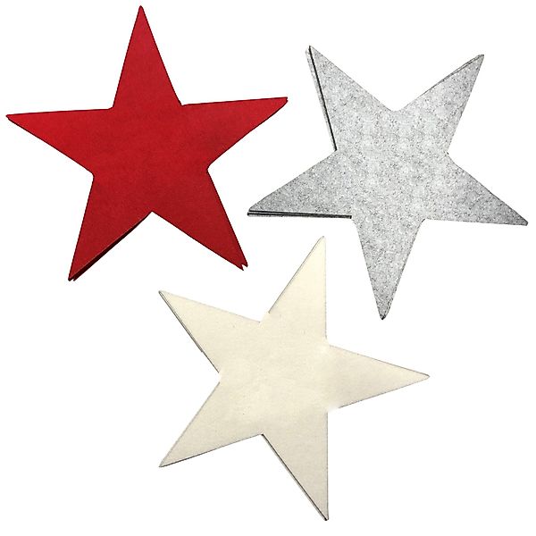 Annastore Platzset 12 x Filzsterne Filzdeko günstig online kaufen