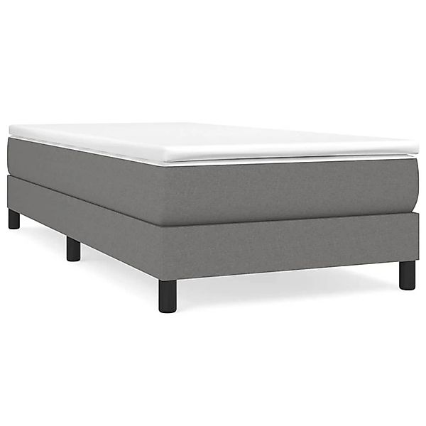 vidaXL Boxspringbett Dunkelgrau 100x200 cm Stoff1395278 günstig online kaufen
