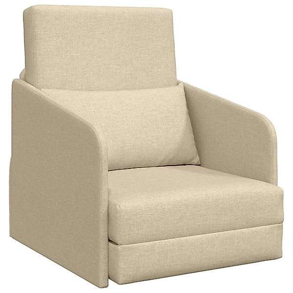 vidaXL Sofa Boden Schlafsofa 2-in-1 Creme günstig online kaufen
