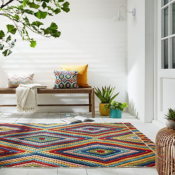 FLAIR RUGS Teppich »Diamond«, rechteckig, 3 mm Höhe, Outdoor Teppich günstig online kaufen