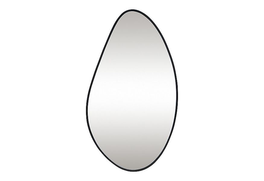 en.casa Wandspiegel, »Orland« mit Rahmen in Tropfenform 82 x 46 cm Schwarz günstig online kaufen