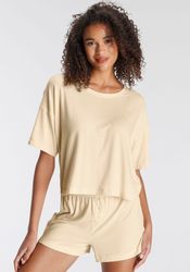 LASCANA Shorty Set, 2 Stk. tlg., aus schönem Ripp-Material günstig online kaufen