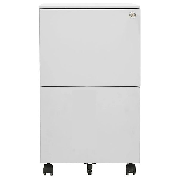 vidaXL Aktenschrank Aktenschrank mit Rollen Hellgrau günstig online kaufen