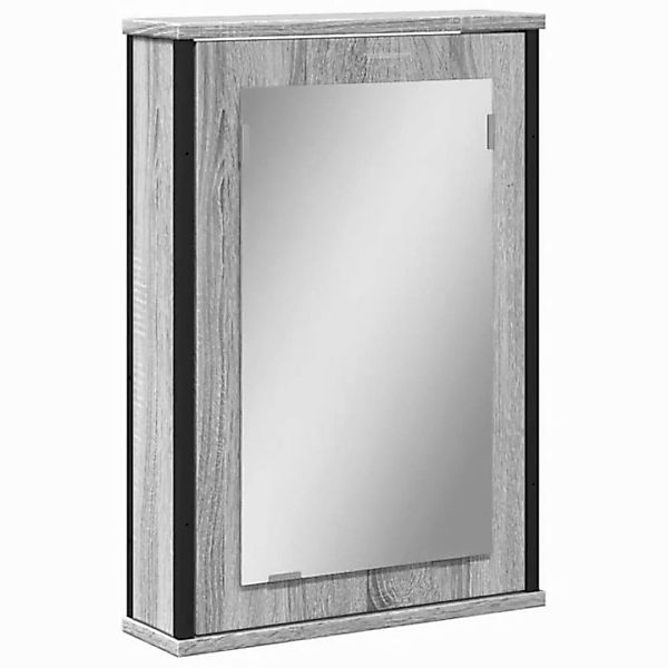 vidaXL Badezimmerspiegelschrank Bad-Spiegelschrank Grau Sonoma 42x12x60 cm günstig online kaufen