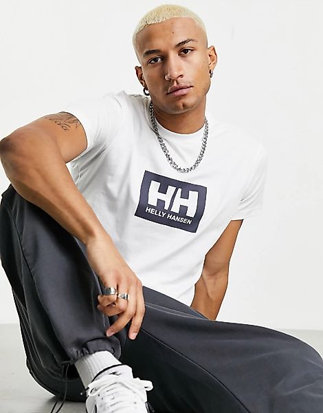 Helly Hansen – Kastiges T-Shirt in Weiß günstig online kaufen