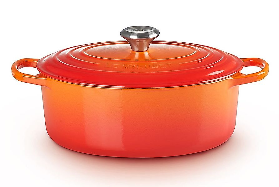 Le Creuset Bräter Signature Oval Gusseisen Ofenrot 35cm günstig online kaufen