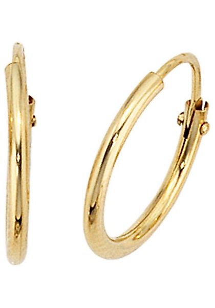 JOBO Paar Creolen, rund 333 Gold günstig online kaufen