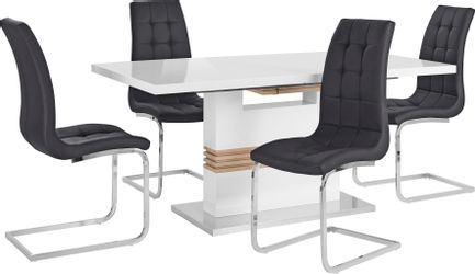 INOSIGN Essgruppe "Perez/Lola" Set, 5 Stk. tlg. mit 4 Stühlen, Tisch auszie günstig online kaufen