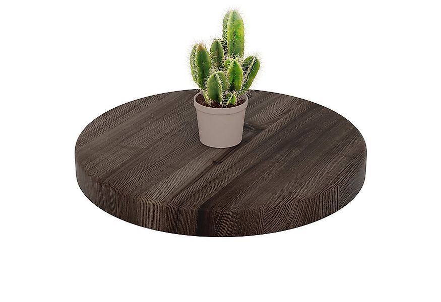 LAMO Manufaktur Esstischplatte LAMO Manufaktur Holzplatte rund 40 cm aus Na günstig online kaufen