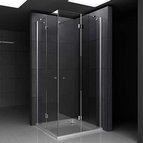 Alpenberger Eckdusche - Eckeinstieg Duschkabine mit günstig online kaufen