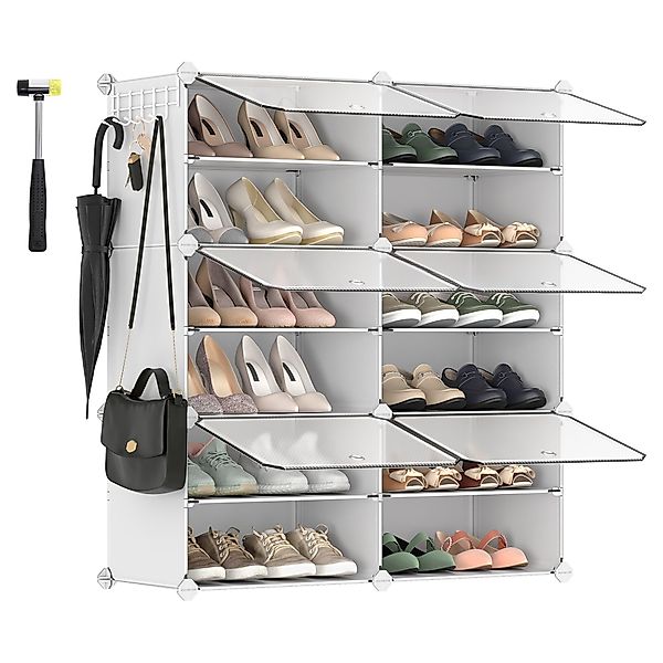 SONGMICS Schuhregal Schuhschrank, 4/6/10/12 Fächern mit günstig online kaufen