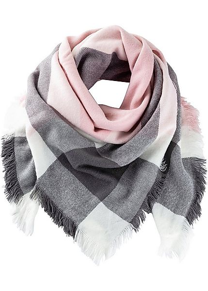 bonprix Halstuch, mehrfarbig, mit Fransen günstig online kaufen