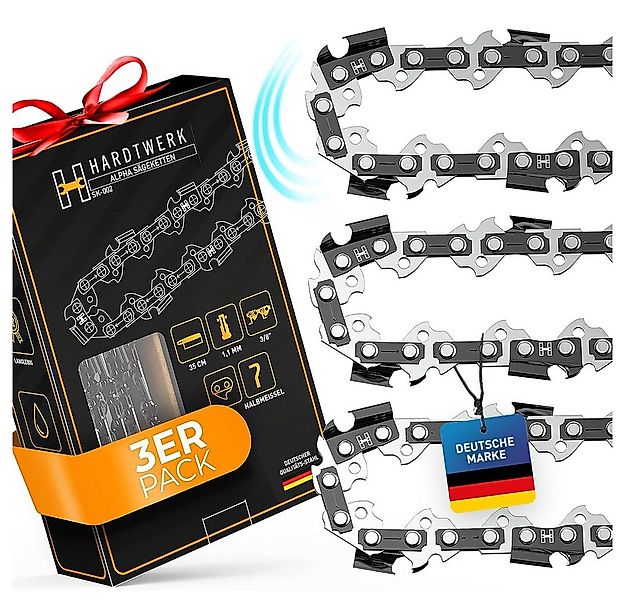 Hardtwerk® Ersatzkette 1,1mm 3/8" 3Stk Hartmetall selbstölend, kompatibel m günstig online kaufen