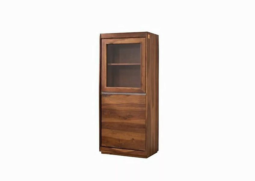 Massivmoebel24 Standvitrine (Vitrine Sheesham 63x40x147 noble unique lackie günstig online kaufen