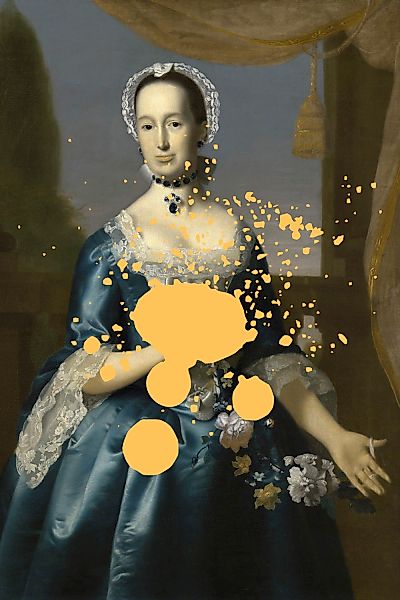 queence Acrylglasbild "Frau mit Farbklecks" Bilder von Frauen  Formen  Frau günstig online kaufen