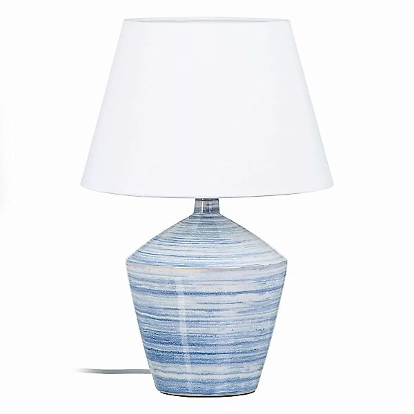 Tischlampe 30,5 X 30,5 X 44,5 Cm Aus Keramik Blau Weiß günstig online kaufen