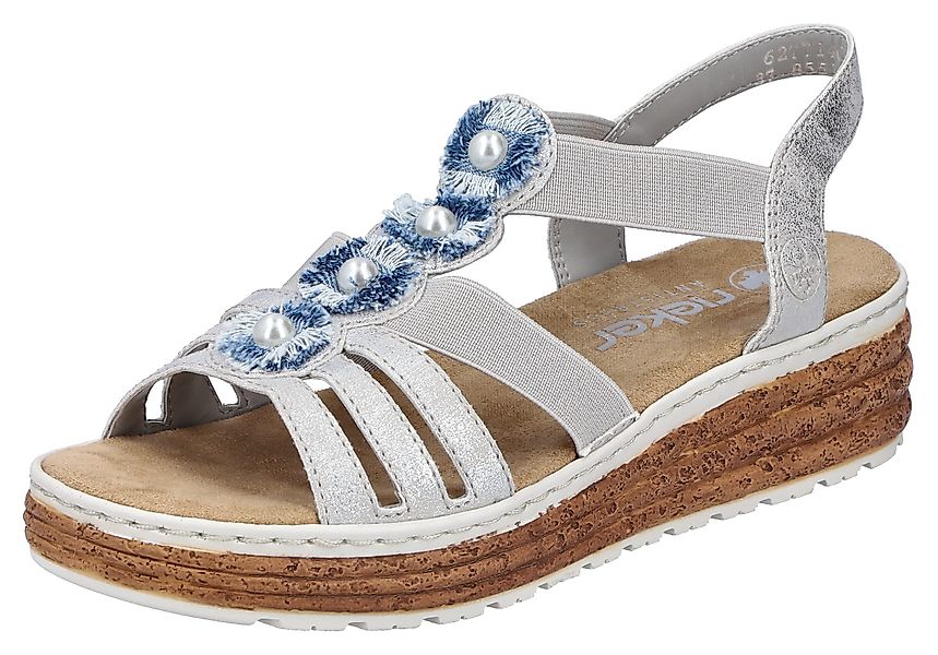 Rieker Plateausandale Sandalette, Sommerschuh, Schlupfschuh mit günstig online kaufen