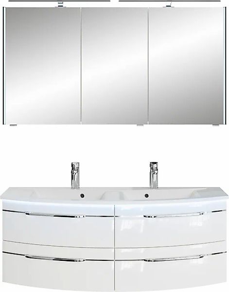 Saphir Badmöbel-Set "Badezimmer-Set 133,2 cm breit, inkl. Türdämpfer, 3 Tür günstig online kaufen