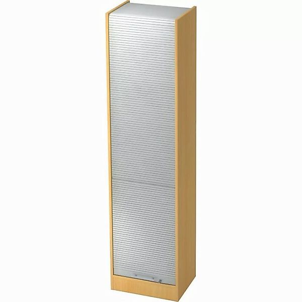 Aktenschrank Rollladenschrank Solid 5OH BxTxH 50x40x200,4cm Griff SG Nussba günstig online kaufen