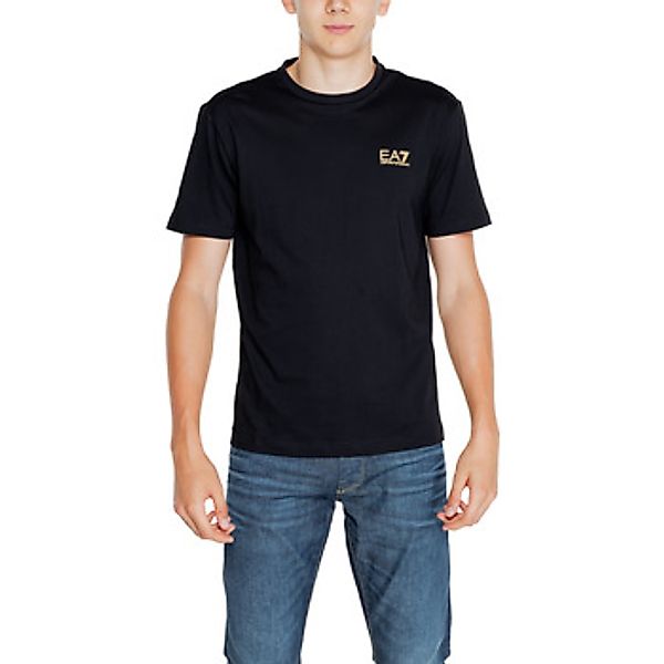 Ea7 Emporio Armani  T-Shirts & Poloshirts Pima Cotton Core ID T-Shirt Black günstig online kaufen