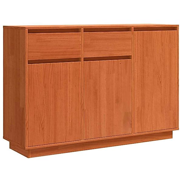 vidaXL Sideboard Wachsbraun 110 x 34 x 75 cm Massivholz Kiefer 869889 günstig online kaufen