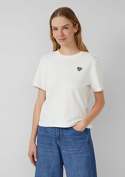 s.Oliver Kurzarmshirt T-Shirt aus Interlockjersey mit günstig online kaufen