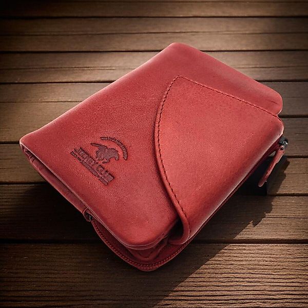 JOCKEY CLUB Geldbörse kompaktes echt Leder günstig online kaufen