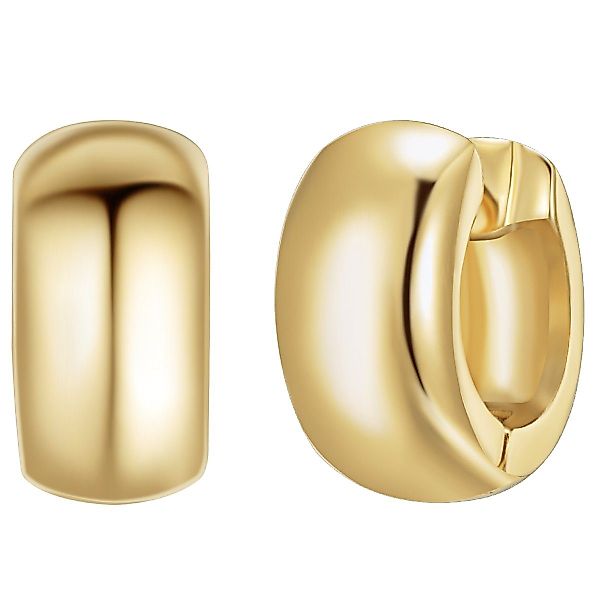 Lulu & Jane Paar Creolen gelbgold, günstig online kaufen