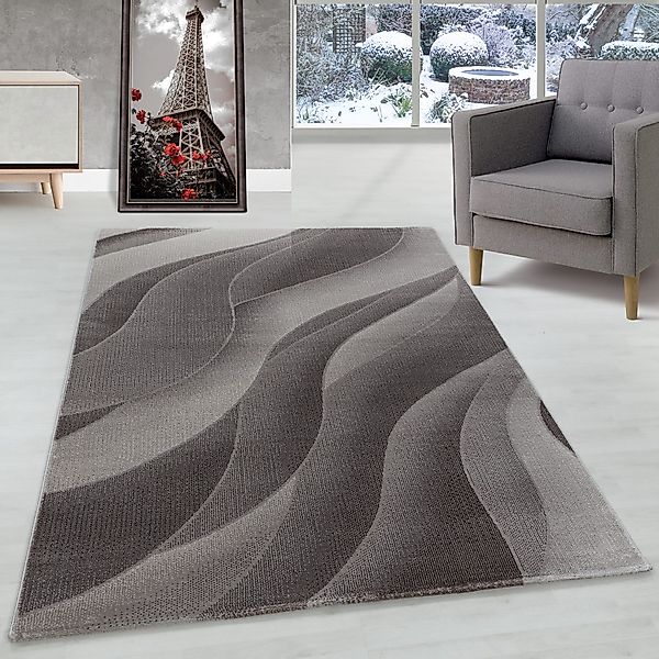 Carpettex Designteppich Wellen Design, Läufer, Höhe: günstig online kaufen