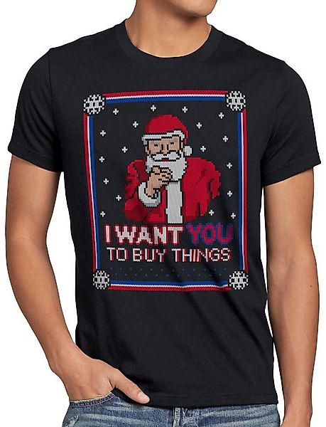style3 T-Shirt Buy Things Ugly Sweater weihnachtsmann nikolaus x-mas pulli günstig online kaufen