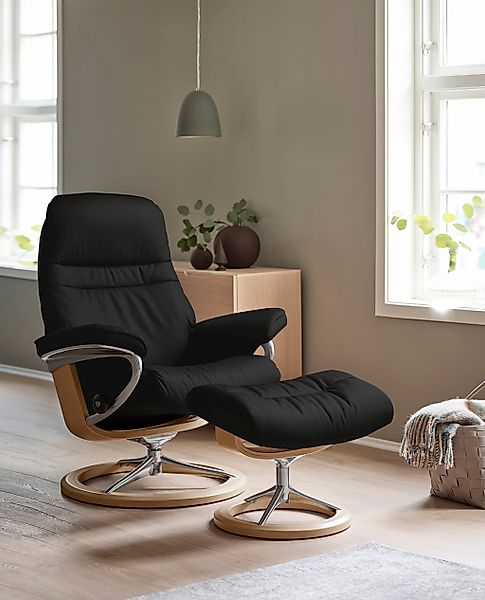 Stressless Fußhocker "Sunrise", mit Signature Base, Gestell Eiche günstig online kaufen