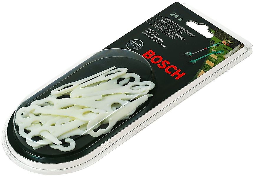 BOSCH Rasenmähermesser 24x Bosch Kunststoff-Ersatzmesser, Systemzubehör günstig online kaufen