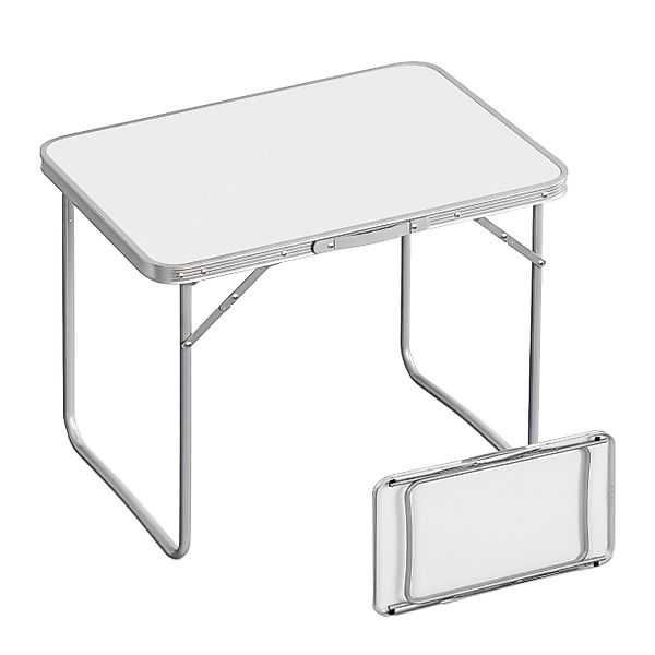 relaxdays Klapptisch Klappbarer Campingtisch, weiß günstig online kaufen