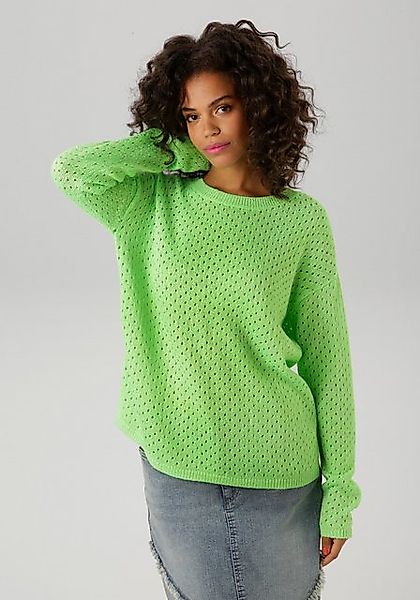 Aniston CASUAL Strickpullover, aus effektvollem Melange-Garn günstig online kaufen