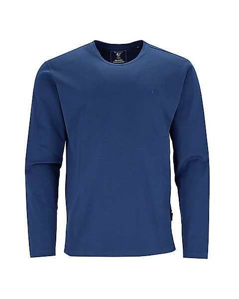 Hajo Strickpullover Basic-Langarmshirt in reiner Baumwolle günstig online kaufen