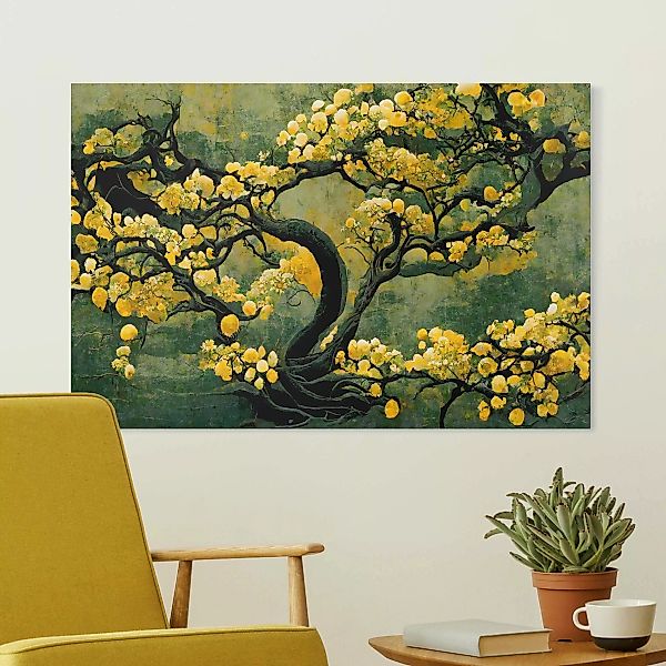 Leinwandbild Gelber Baum günstig online kaufen