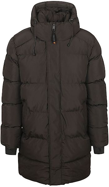 Superdry Lange Pufferjacke Hooded Schwarz - Größe M günstig online kaufen