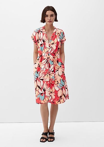 s.Oliver BLACK LABEL Minikleid Viskosekleid mit günstig online kaufen