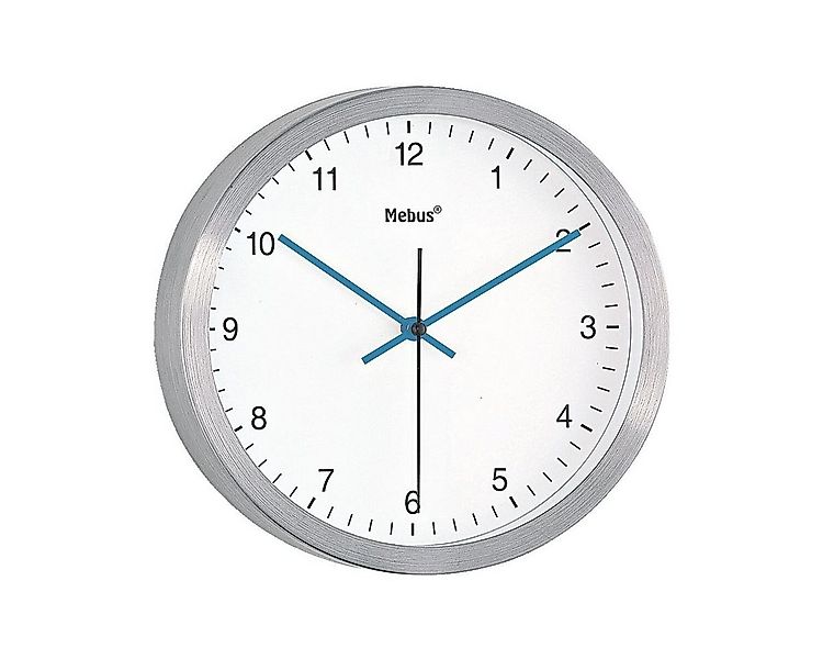 Mebus Wanduhr 46830 (geräuscharmes Uhrwerk, Ø 25 cm) günstig online kaufen