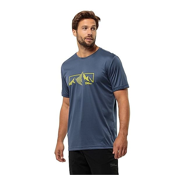 Jack Wolfskin T-Shirt Peak Graphic (atmungsaktiv, geruchshemmend) skyblau H günstig online kaufen