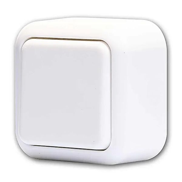 McPower FINERY Wechselschalter 250V10A Weiß Aufputz günstig online kaufen