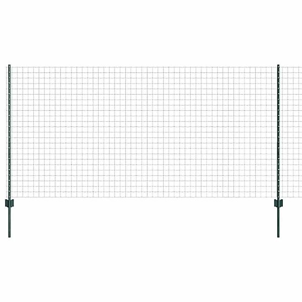 vidaXL Zaun mit Pfosten Grün 1,2 x 25 m Stahl und PVC 3336008 günstig online kaufen