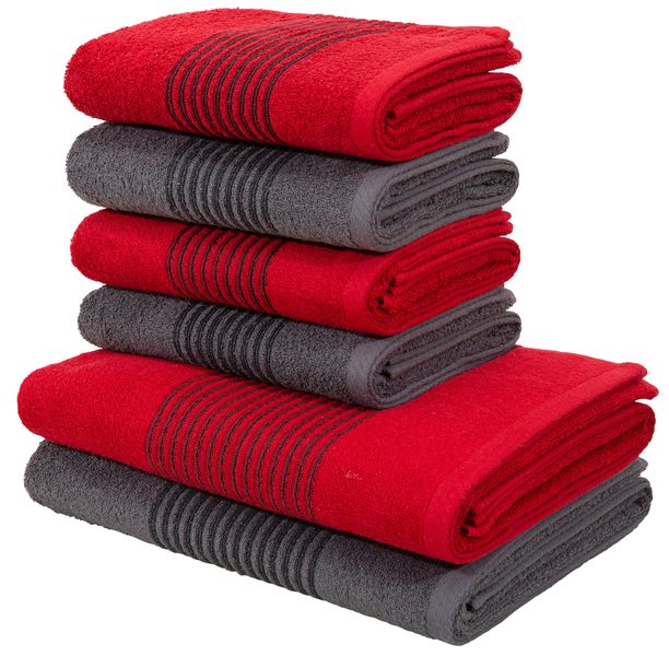 Bruno Banani Handtuch Set "Jassen, Duschtücher, Handtücher" Set 6 Walkfrott günstig online kaufen