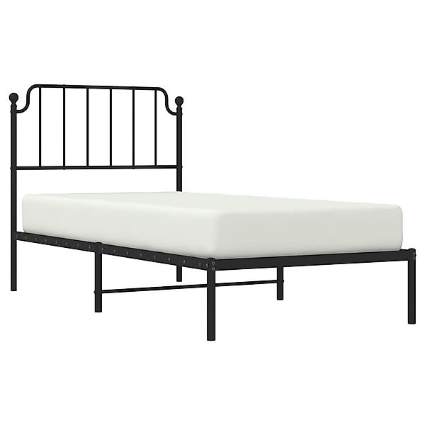 vidaXL Bett Bettgestell mit Kopfteil Metall günstig online kaufen