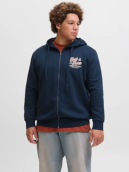 Jack & Jones PlusSize Kapuzensweatshirt "JJELOGO SWEAT ZIP HOOD 2 COL AW25 günstig online kaufen