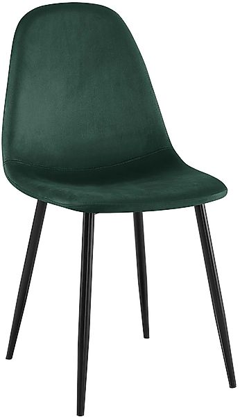 CLP Esszimmerstuhl Napier, mit Samt-, Stoff- günstig online kaufen