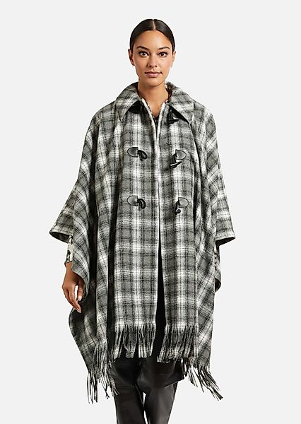 MADELEINE Poncho Karo-Cape mit Innenweste günstig online kaufen