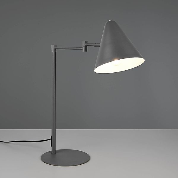 Tischlampe Cosima, anthrazit, Höhe 50 cm, Metall günstig online kaufen